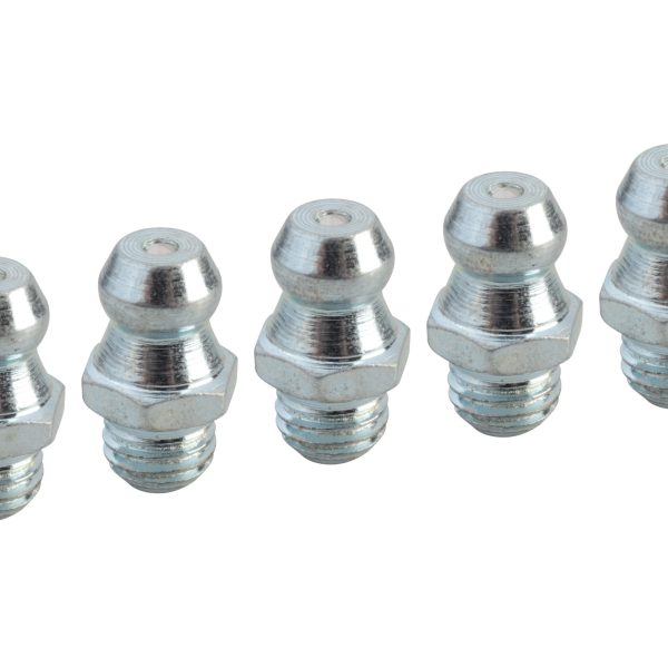 FAITHFULL Grease Nipple Straight 1/4in UNF (Pack 5)