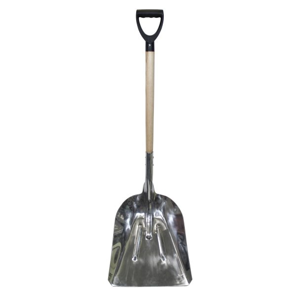 FAITHFULL Aluminium Grain Shovel Wood Handle
