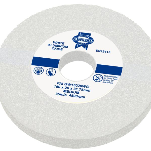 FAITHFULL General Purpose Grinding Wheel 150 x 20mm White Medium