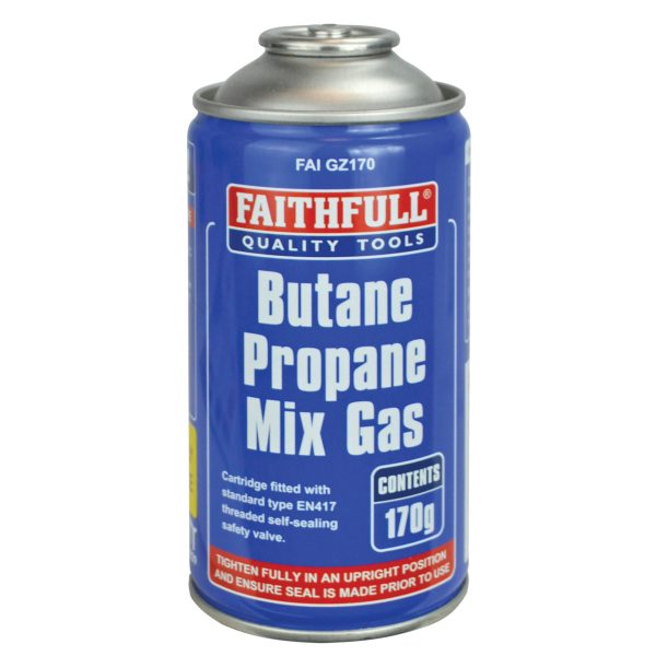 FAITHFULL Butane Propane Mix Gas Cartridge 170g