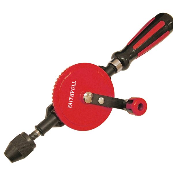 FAITHFULL Hand Drill Double Pinion 8mm Capacity