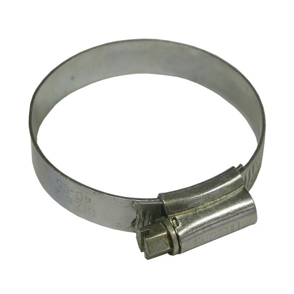 FAITHFULL 2X Stainless Steel Hose Clip 45 - 60mm