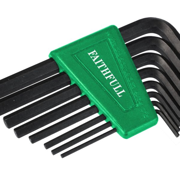 FAITHFULL Short Arm Hexagon Key Set, 8 Piece (1/16 - 1/4in)