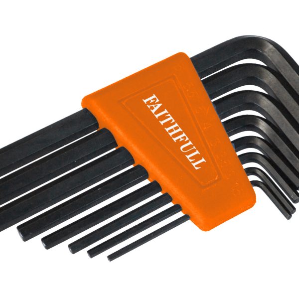 FAITHFULL Short Arm Hexagon Key Set, 8 Piece (1.5-6mm)
