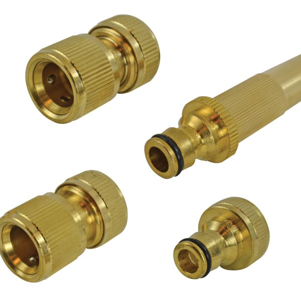 FAITHFULL Brass Nozzle & Fittings Kit 4 Piece 12.5mm (1/2in)