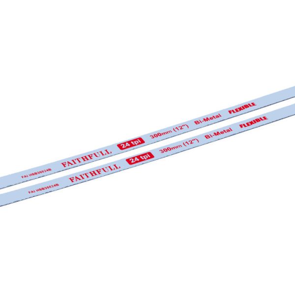 FAITHFULL Hacksaw Blades 300mm (12in) x 24 TPI (Pack 2)