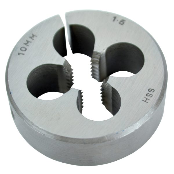 FAITHFULL HSS Straight Flute Split Die M10 x 1.50, 1.1/2in OD