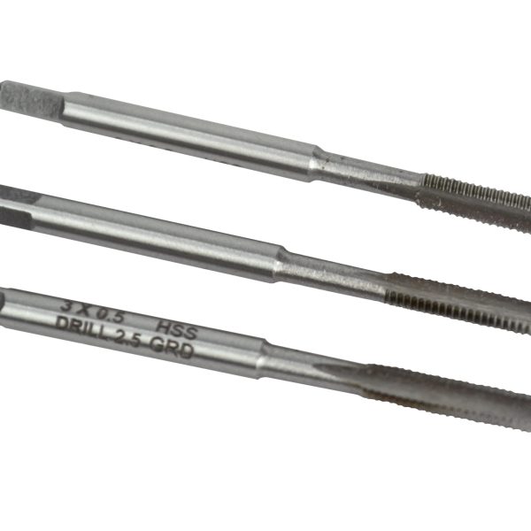 FAITHFULL HSS Straight Flute Tap Set M3 x 0.5, 3 Piece
