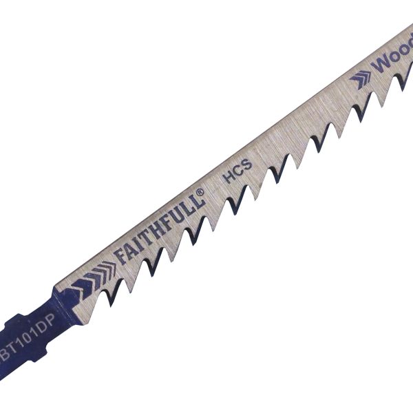 FAITHFULL Wood Jigsaw Blades Pack of 5 T101DP