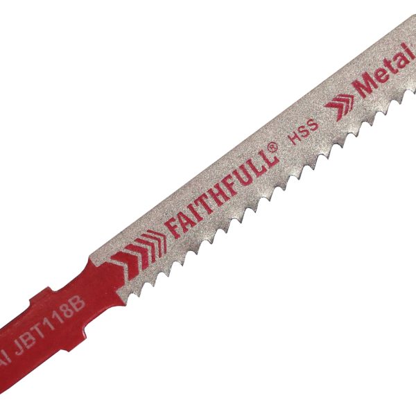 FAITHFULL Metal Cutting Jigsaw Blades Pack of 5 T118B