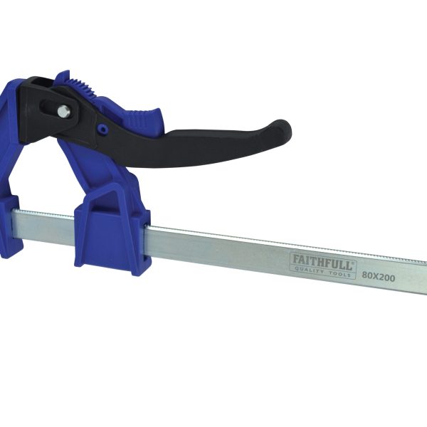 FAITHFULL Heavy-Duty Lever Clamp Capacity 200mm