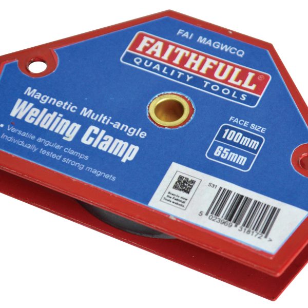 FAITHFULL Welding Magnet Quick Clamp 100 x 65mm