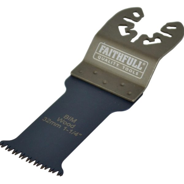 FAITHFULL Premium Arc Cut Hardwood Bi-Metal Blade 32mm