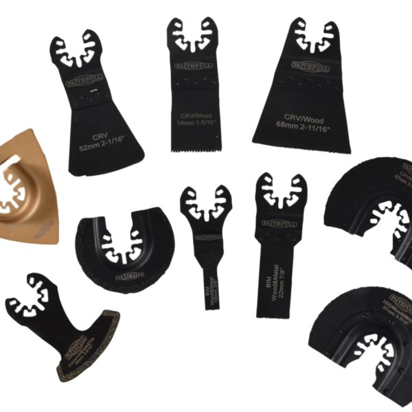 FAITHFULL Multi-Function Tool Mixed Blade Set 10 Piece