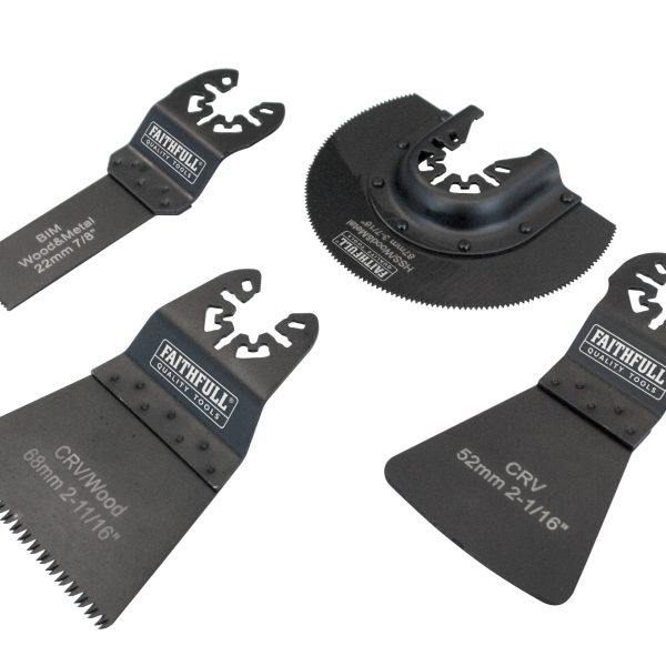 FAITHFULL Multi-Function Tool Flooring Blade Set 4 Piece