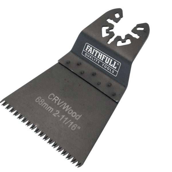 FAITHFULL Multi-Function Tool CrV Flush Fast Cut Wood Ground Side Set 68mm