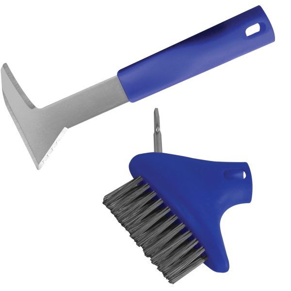 FAITHFULL Auto-Lock Patio Steel Brush & Weeder