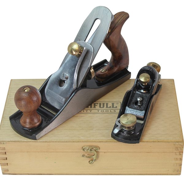 FAITHFULL No.4 Plane & No.60 1/2 Plane in Wooden Box