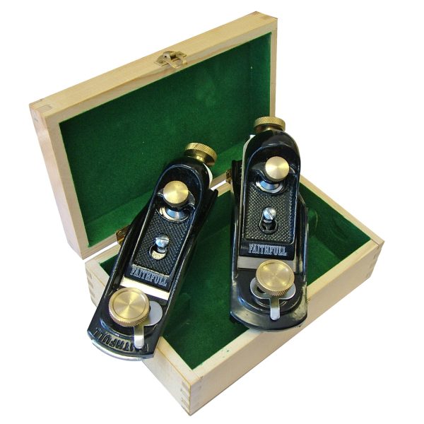 FAITHFULL No.9 1/2 & No.60 1/2 Block Planes in Wooden Box