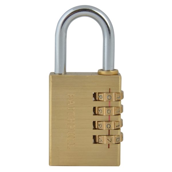 FAITHFULL Brass Combination Padlock 38mm