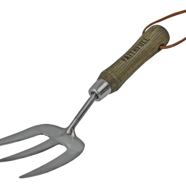 FAITHFULL Prestige Stainless Steel Hand Fork Ash Handle