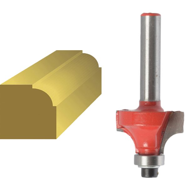 FAITHFULL Router Bit TCT Ovolo 13.3mm 1/4in Shank