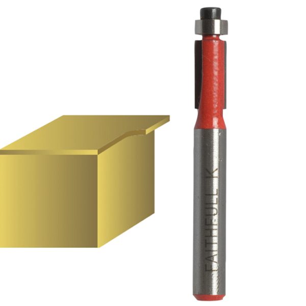 FAITHFULL Router Bit TCT Mini Trim 6.3mm x 12.7mm 1/4in Shank