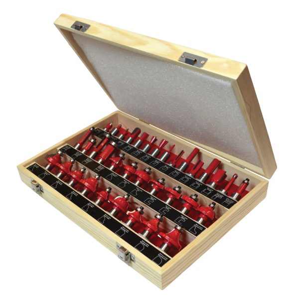 FAITHFULL 1/2in TCT Router Bit Set, 35 Piece