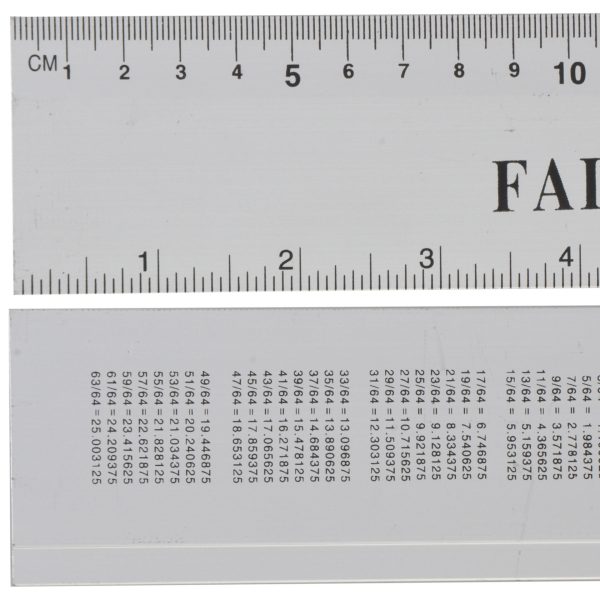 FAITHFULL Aluminium Rule 300mm / 12in