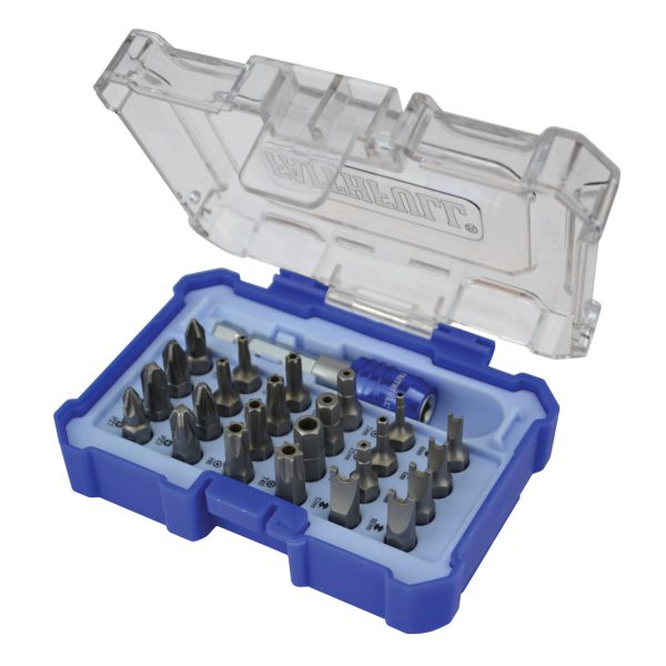 FAITHFULL Quick-Change S2 Security Bit Set, 25 Piece