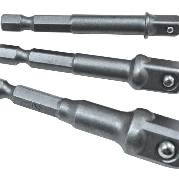FAITHFULL Hex to Square Drive Adaptor Set, 3 Piece