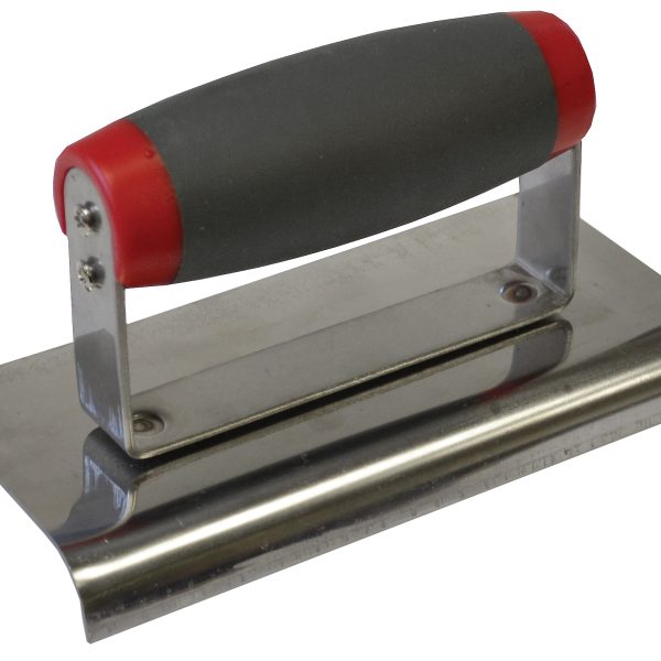 FAITHFULL Edging Trowel Soft Grip Handle 6 x 3in