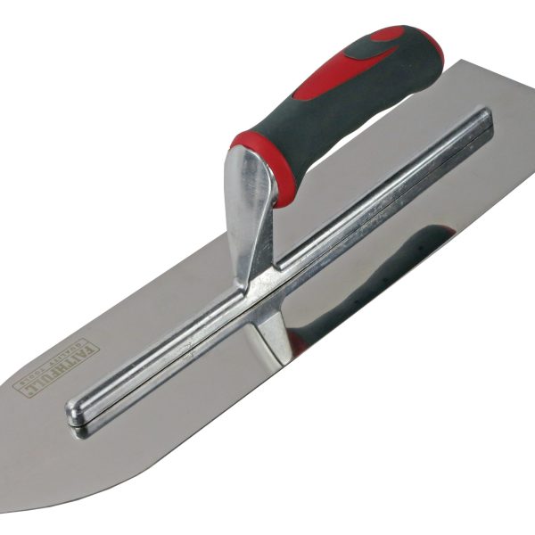 FAITHFULL Flooring Trowel Stainless Steel Soft Grip Handle 16 x 4in