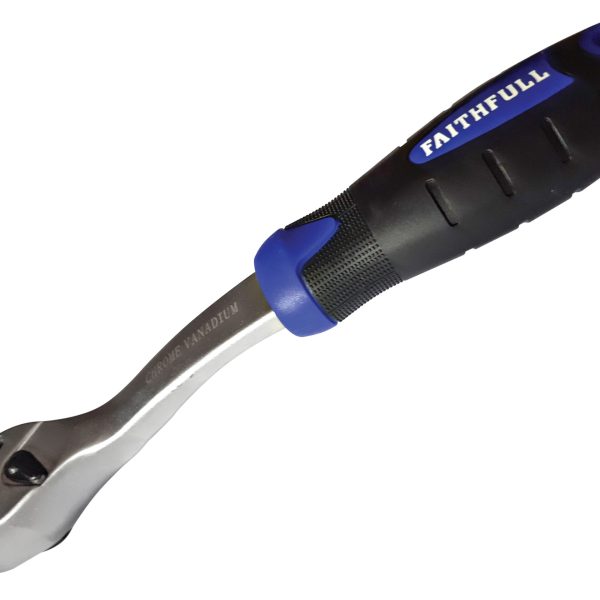 FAITHFULL Ratchet Handle Quick-Release 72 Teeth 1/2in Drive