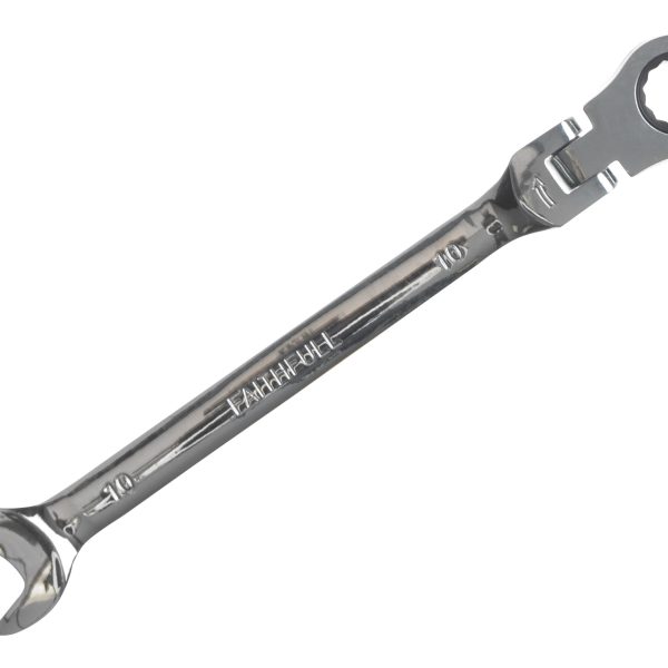 FAITHFULL Ratchet Combination Spanner Flex Head CV 10mm
