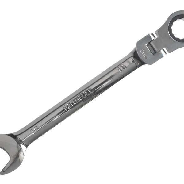 FAITHFULL Ratchet Combination Spanner Flex Head CV 16mm