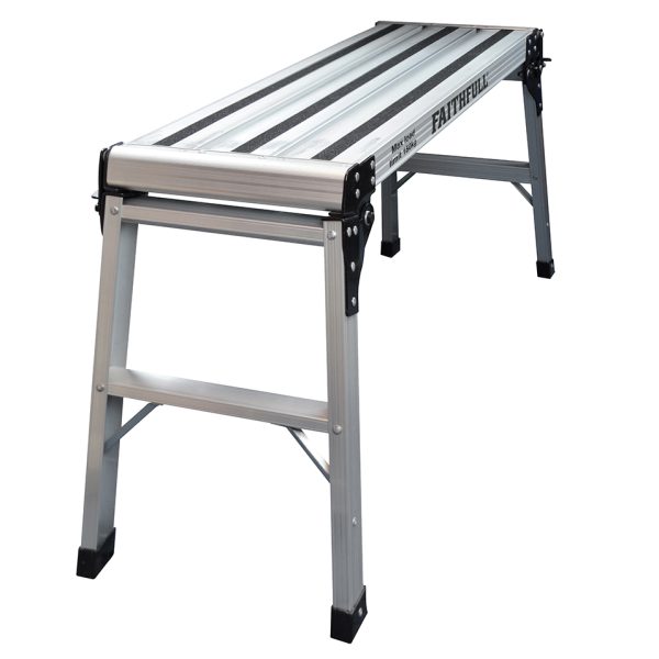 FAITHFULL Fold Away Step Up Aluminium L100 x H52 x W30cm