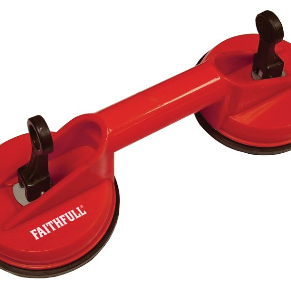 FAITHFULL Double Pad Suction Lifter 120mm Pads