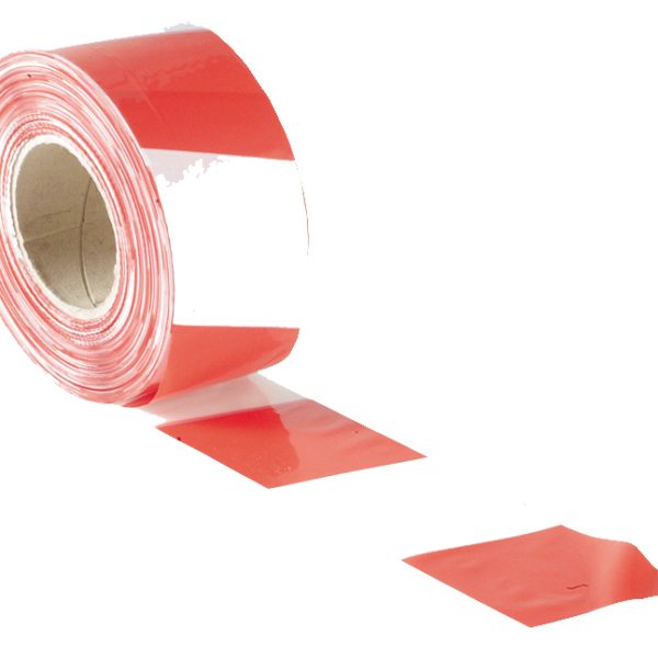 FAITHFULL Barrier Tape 70mm x 500m Red & White