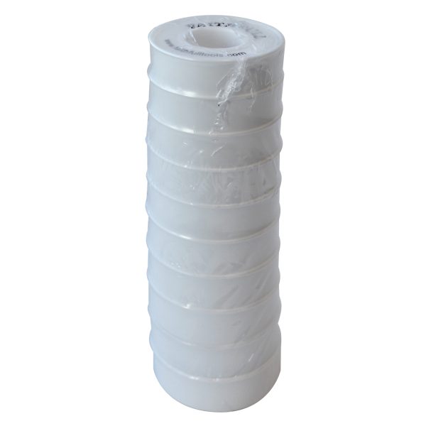 FAITHFULL P.T.F.E Tape 12mm x 12m White (Pack 10)