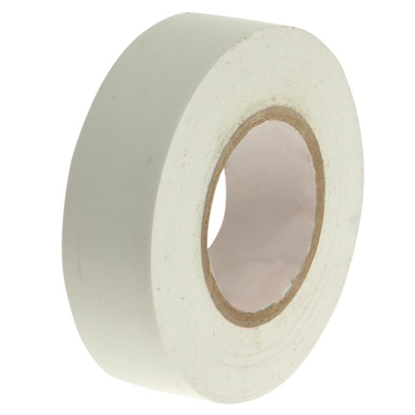 FAITHFULL PVC Electrical Tape White 19mm x 20m