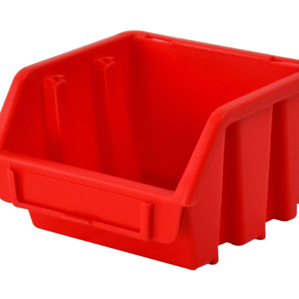 FAITHFULL Interlocking Storage Bin Size1 Red 116 x 112 x 75mm
