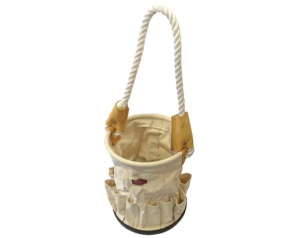 FAITHFULL Canvas Tool Bucket with Rope Handle