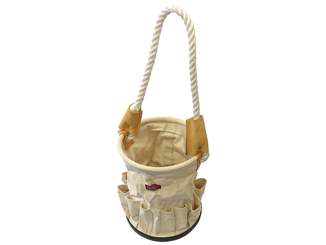 FAITHFULL Canvas Tool Bucket with Rope Handle