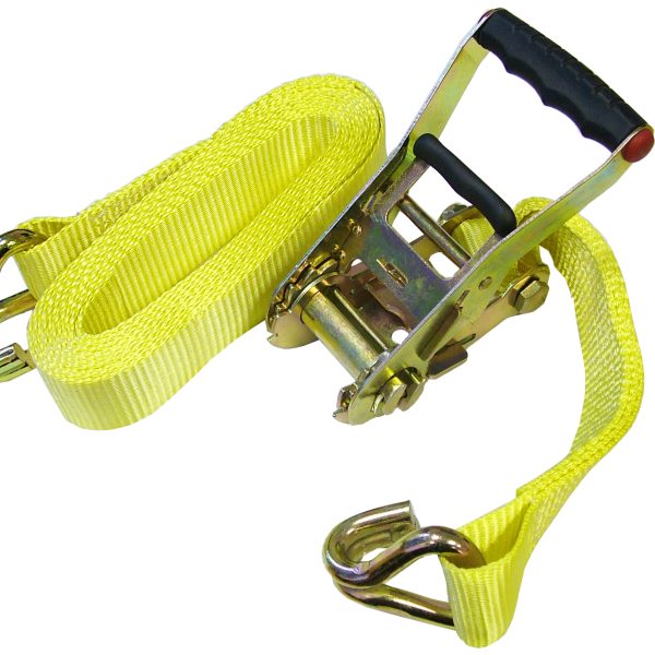 FAITHFULL Ratchet Tie-Down 5m x 50mm Trucker Breaking Strain 4000kg