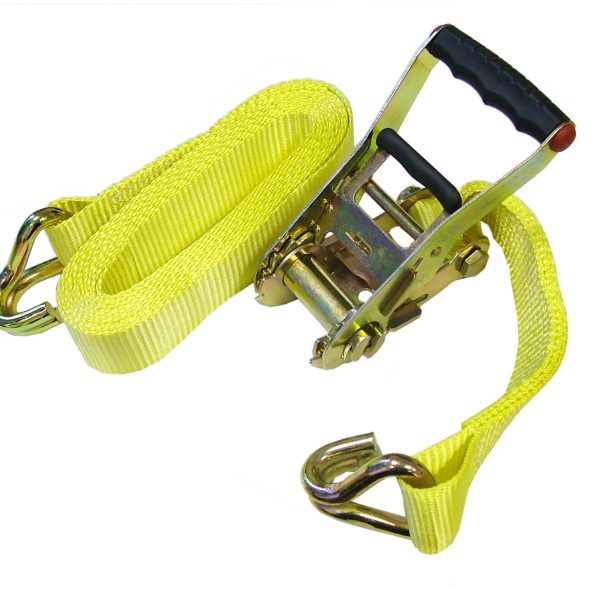 FAITHFULL Ratchet Tie-Down 8m x 50mm Trucker Breaking Strain 4000kg