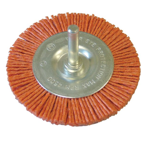 FAITHFULL Nylon Wheel Flat 75mm x 6mm Shank