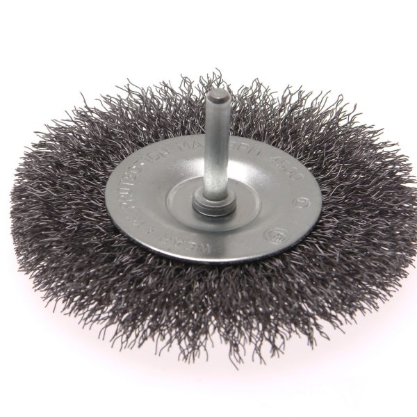FAITHFULL Wire Brush 100mm x 6mm Shank, 0.30 Wire
