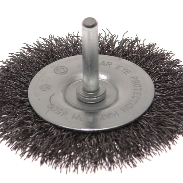 FAITHFULL Wire Brush 50mm x 6mm Shank, 0.30 Wire