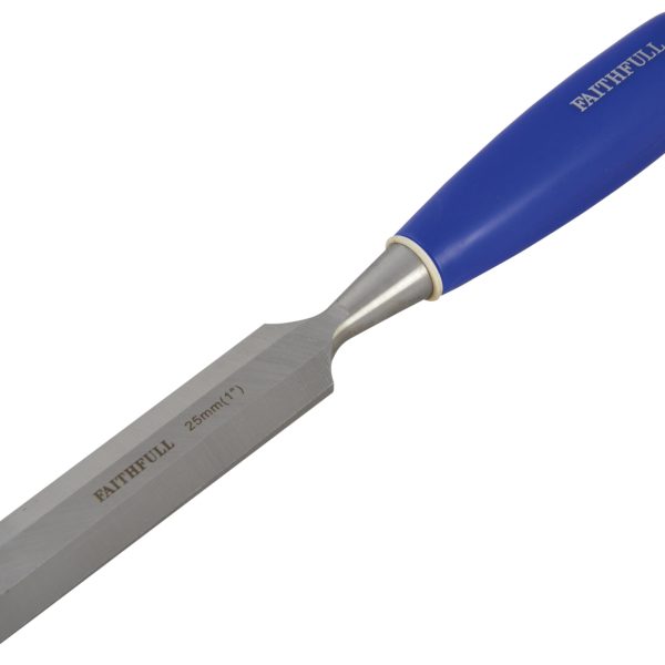 FAITHFULL Bevel Edge Chisel Blue Grip 25mm (1 in)